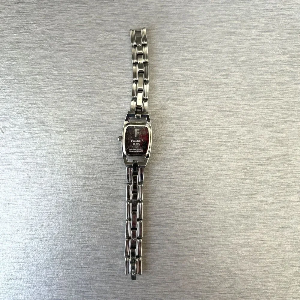 Lot of 2 Fossil Women's Watches Stainless Steel Bracelet Strap ES-9954 & ES-1871